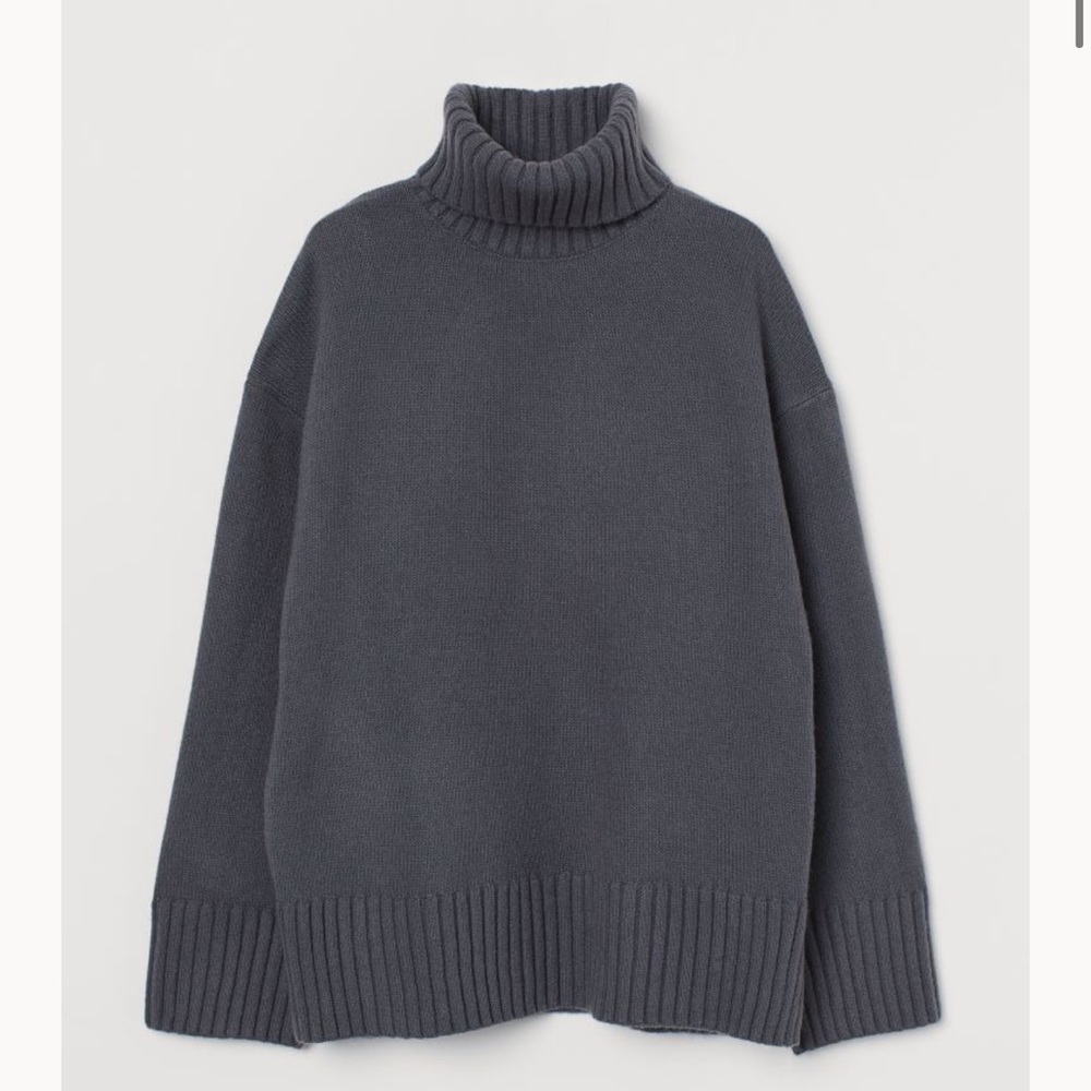 H&M Turtleneck - Blue Grey Size XL